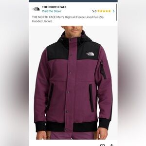 NWT Men’s highrail northface fleece jacket large